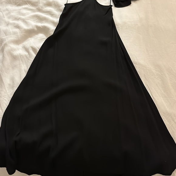 Reformation Benny Cutout Crepe Dress Black Size: 0 - Picture 6 of 11